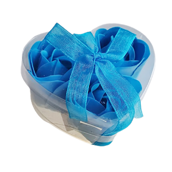 Mýdlová konfeta rùže 20g modrá  - Mýdla tuhá a konfety